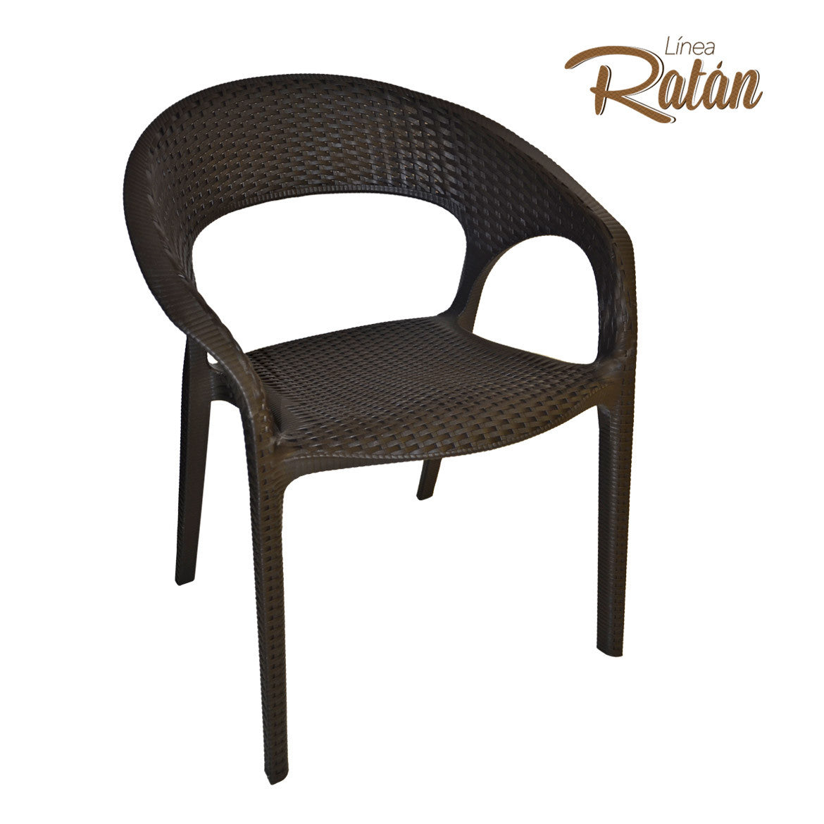 Silla ratan curve café