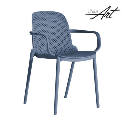 Silla Berlín con brazos gris