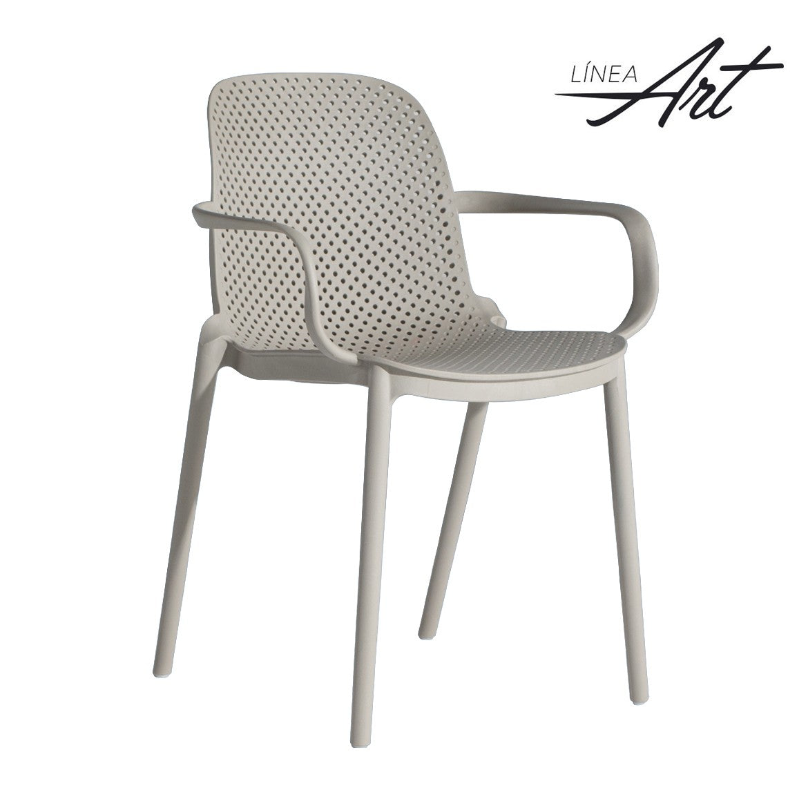 Silla berlín con braz beige