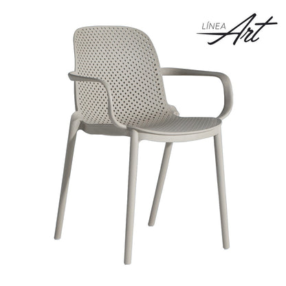 Silla berlín con braz beige