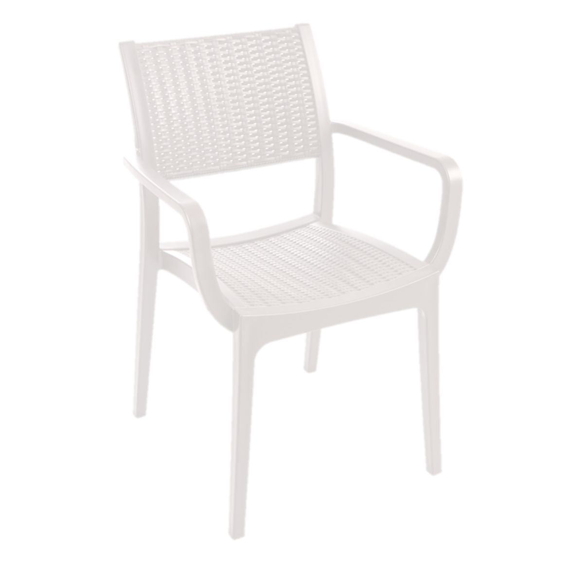 Silla ratan blanca