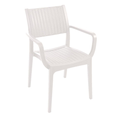 Silla ratan blanca