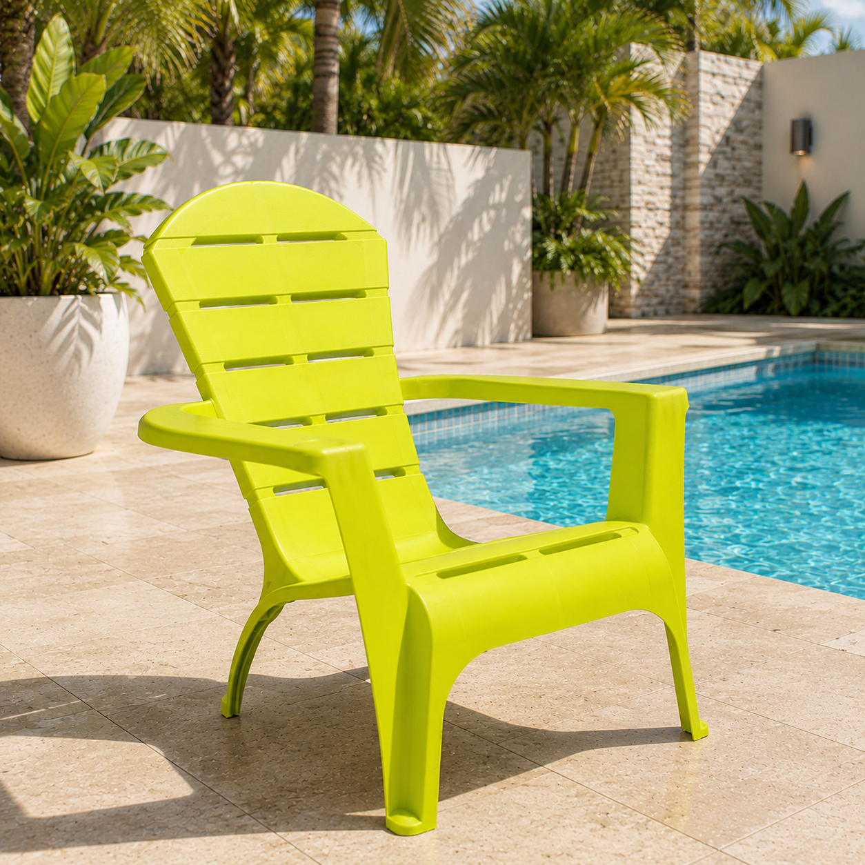 Silla playera montana verde limón
