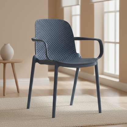 Silla Berlín con brazos gris