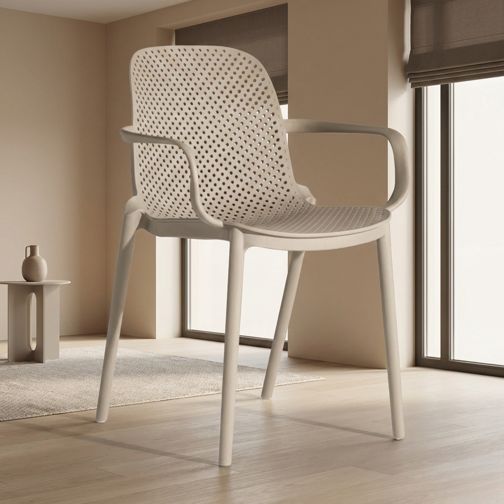 Silla berlín con braz beige